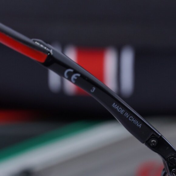 Carrera CARDUC 006/S 0OIT AO Rectangle Sunglasses - Black/Red - Picture 8 of 10